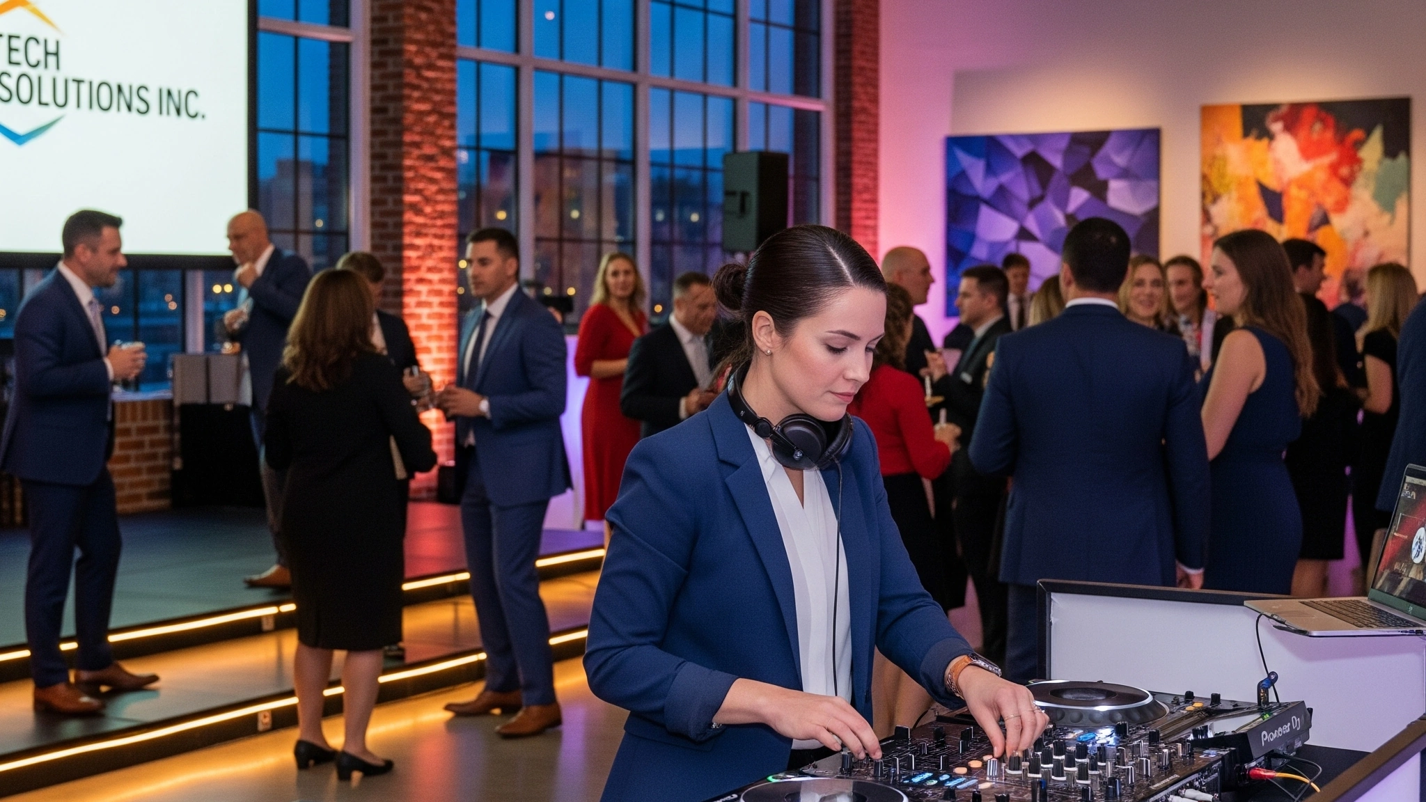 DJ at corporate event